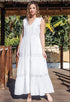Maxikleid Weiß 5087 F FRESH COTTON